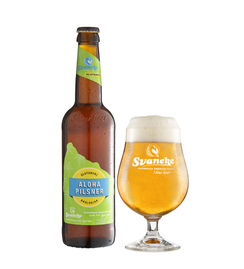 Svaneke Bryghus Økologisk Aloha Glutenfri pilsner, 50cl.