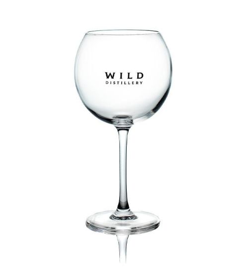 WILD Distillery Barcelona G&T glas Sort logo 58 cl.